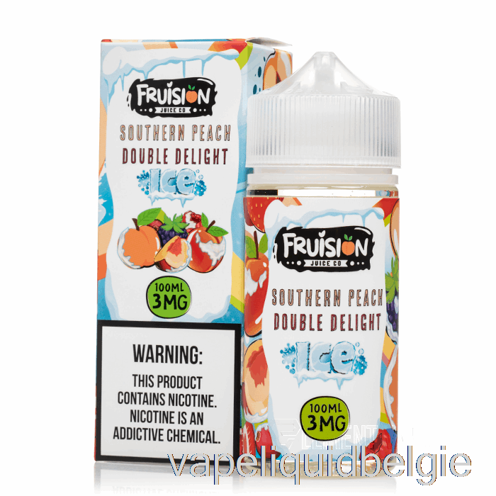 Vape België Ijskoude Zuidelijke Perzik Dubbel Genot - Fruision Sap Co - 100ml 0mg